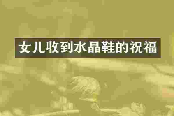 女儿收到水晶鞋的祝福