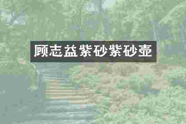 顾志益紫砂紫砂壶