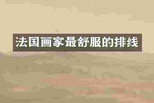 法国画家最舒服的排线