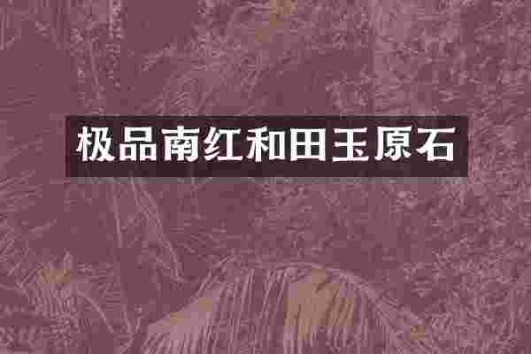 极品南红和田玉原石