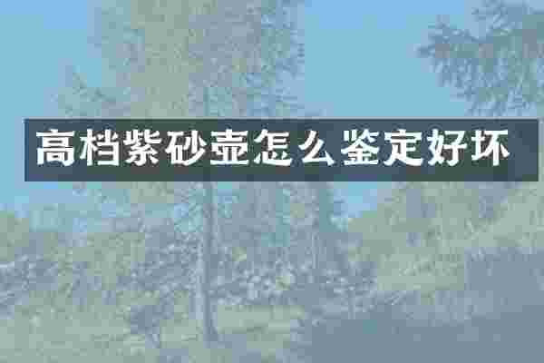 高档紫砂壶怎么鉴定好坏