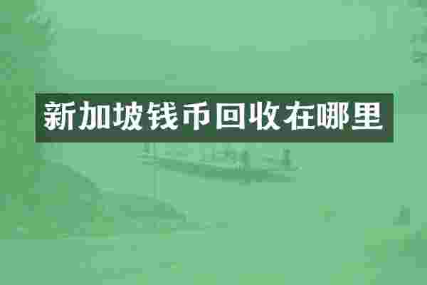 新加坡钱币回收在哪里