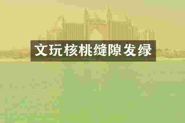 文玩核桃缝隙发绿