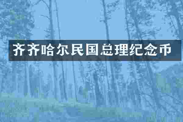 齐齐哈尔民国总理纪念币