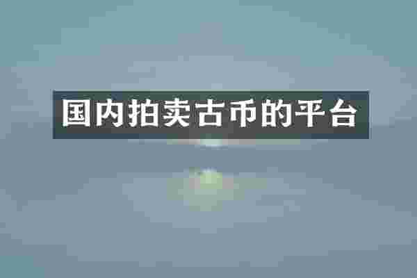 国内拍卖古币的平台