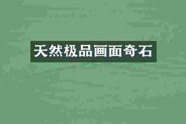 天然极品画面奇石