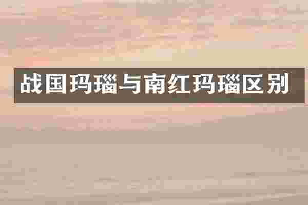 战国玛瑙与南红玛瑙区别