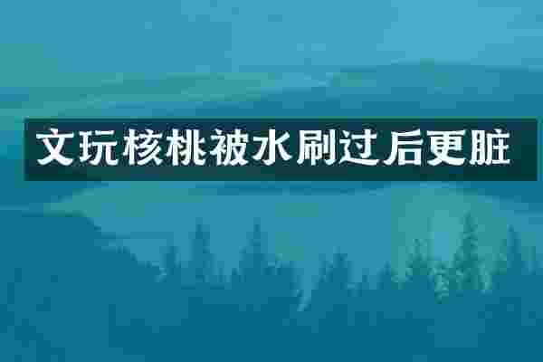 文玩核桃被水刷过后更脏