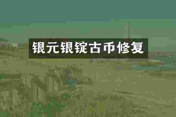 银元银锭古币修复