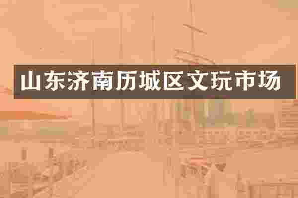 山东济南历城区文玩市场