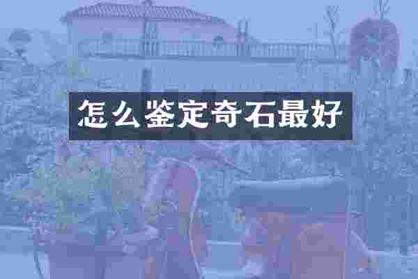 怎么鉴定奇石最好