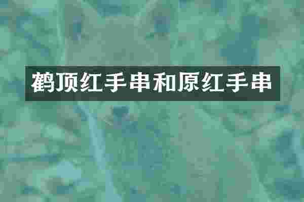 鹤顶红手串和原红手串