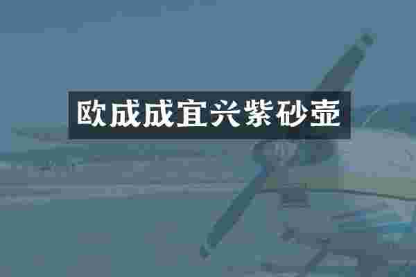 欧成成宜兴紫砂壶