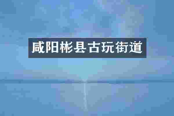 咸阳彬县古玩街道