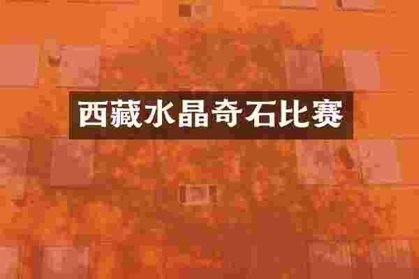 西藏水晶奇石比赛
