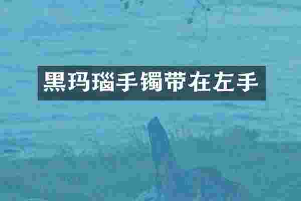 黑玛瑙手镯带在左手