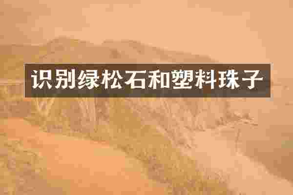 识别绿松石和塑料珠子