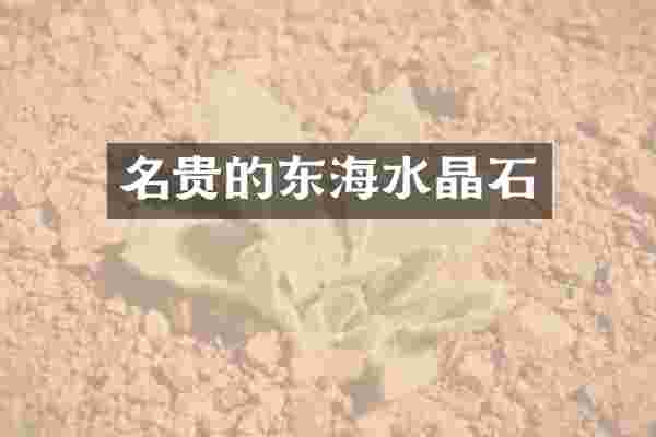 名贵的东海水晶石