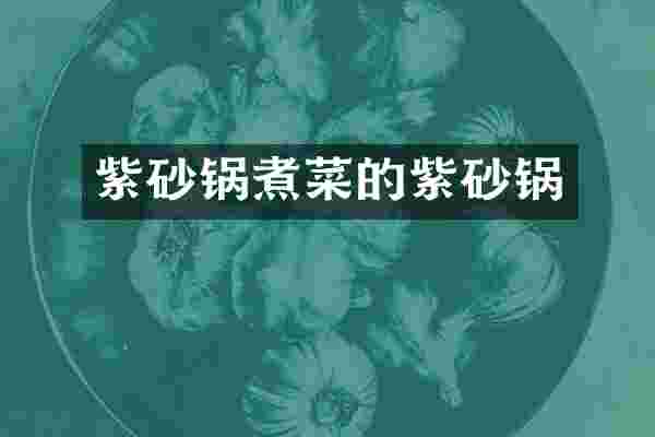 紫砂锅煮菜的紫砂锅