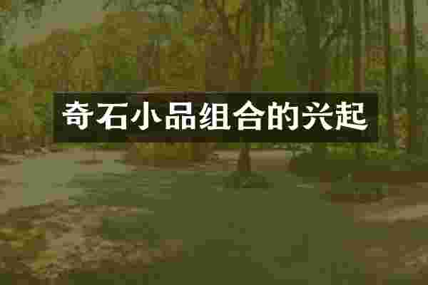 奇石小品组合的兴起