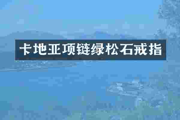 卡地亚项链绿松石戒指