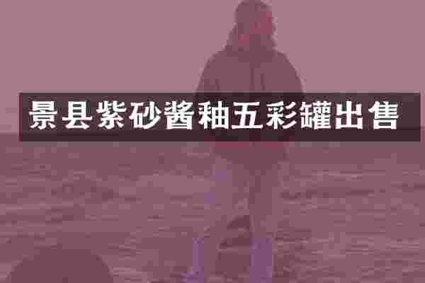 景县紫砂酱釉五彩罐出售
