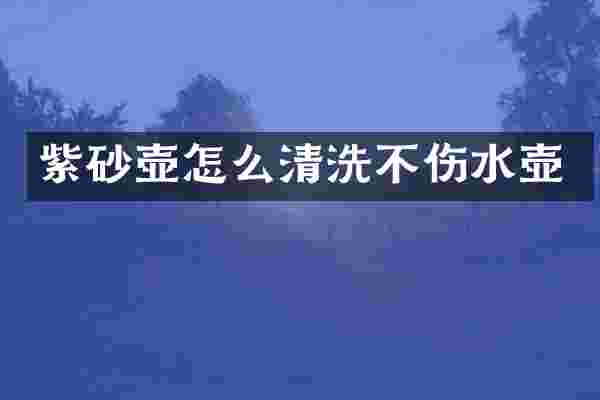 紫砂壶怎么清洗不伤水壶