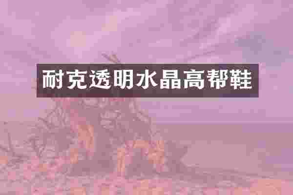 耐克透明水晶高帮鞋