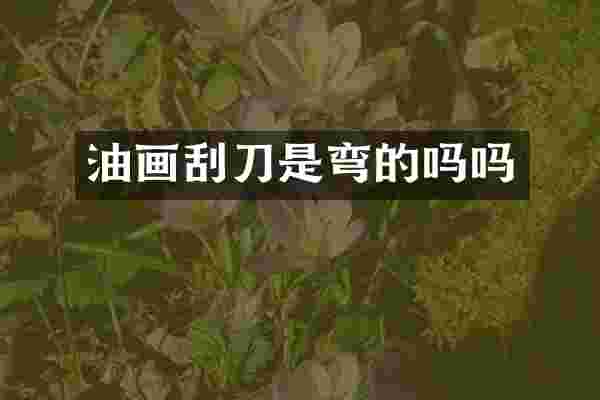 油画刮刀是弯的吗吗