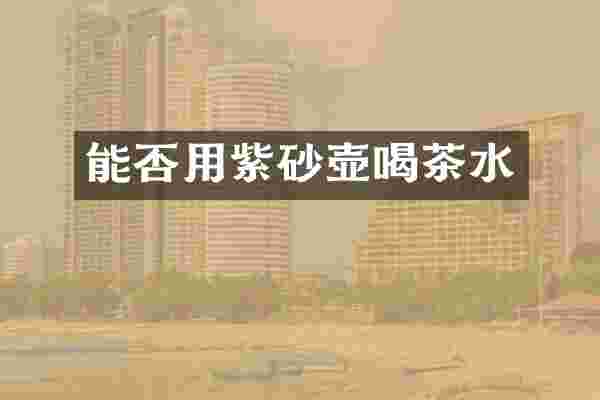 能否用紫砂壶喝茶水