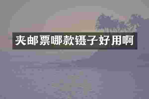 夹邮票哪款镊子好用啊