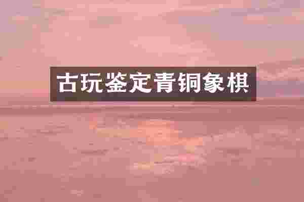 古玩鉴定青铜象棋