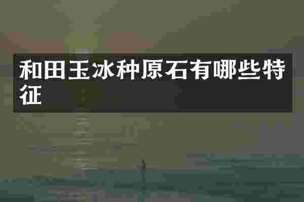 和田玉冰种原石有哪些特征