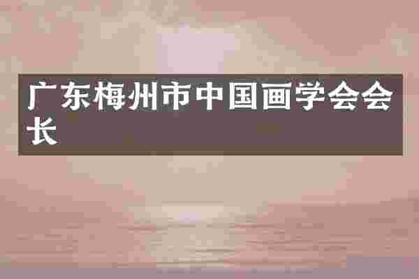 广东梅州市中国画学会会长