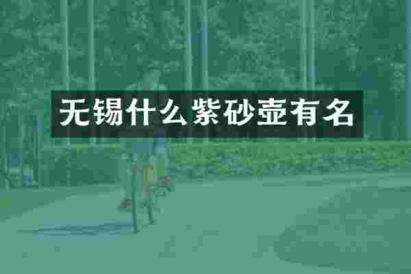 无锡什么紫砂壶有名