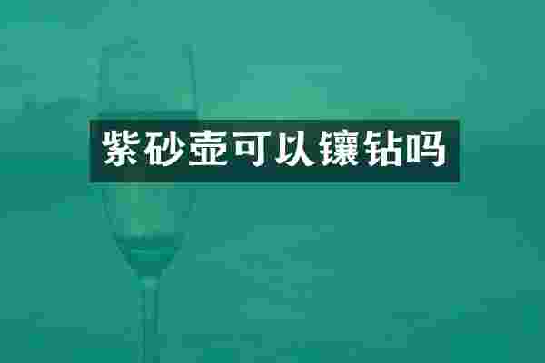 紫砂壶可以镶钻吗