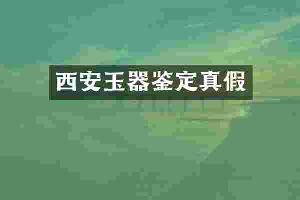 西安玉器鉴定真假