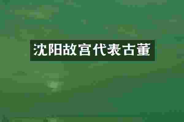 沈阳故宫代表古董