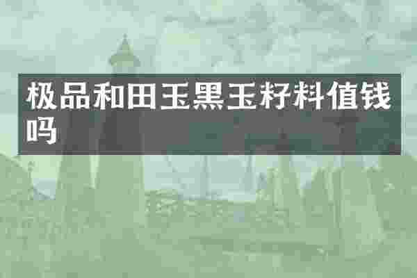 和田玉黑玉籽料值钱吗