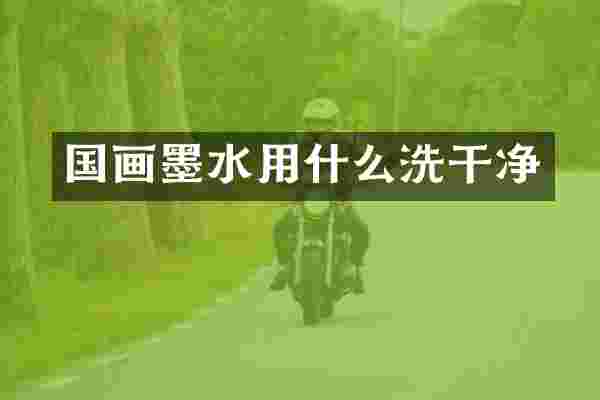 国画墨水用什么洗干净