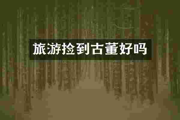 旅游捡到古董好吗