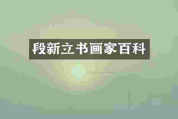 段新立书画家百科
