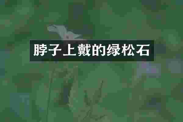 脖子上戴的绿松石