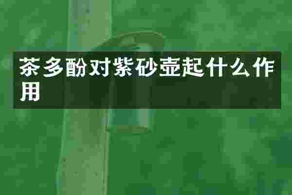 茶多酚对紫砂壶起什么作用