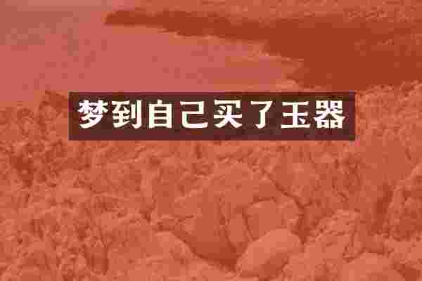 梦到自己买了玉器