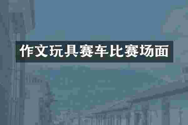 作文玩具赛车比赛场面