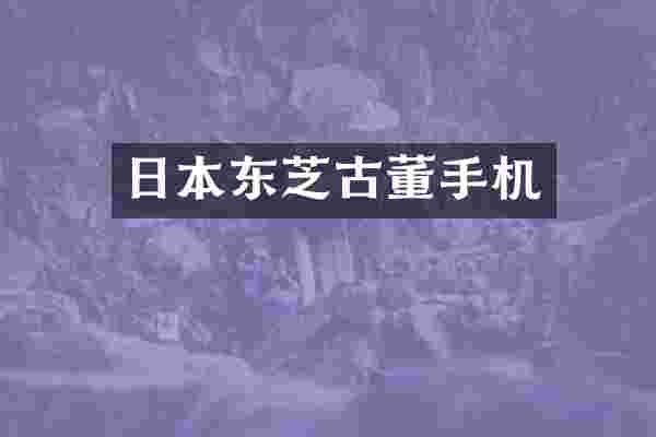 日本东芝古董手机