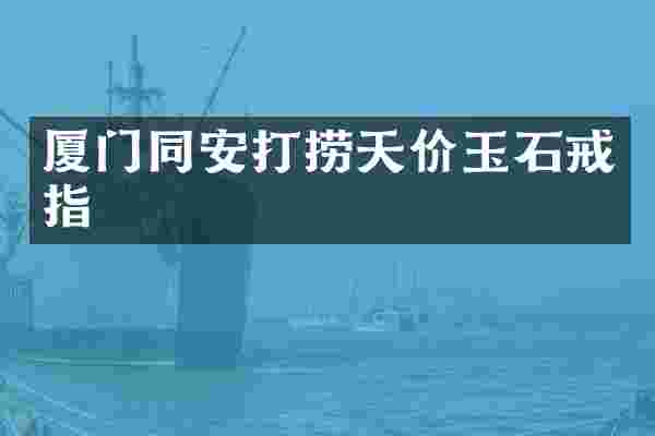 厦门同安打捞天价玉石戒指
