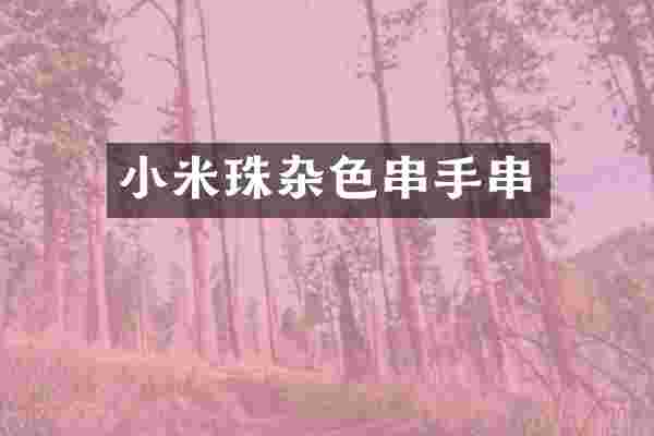 小米珠杂色串手串