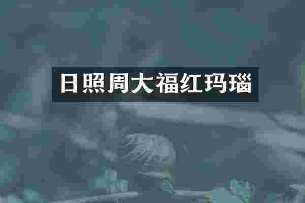 日照周大福红玛瑙